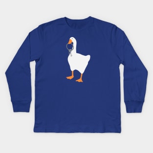 goose with keys Kids Long Sleeve T-Shirt